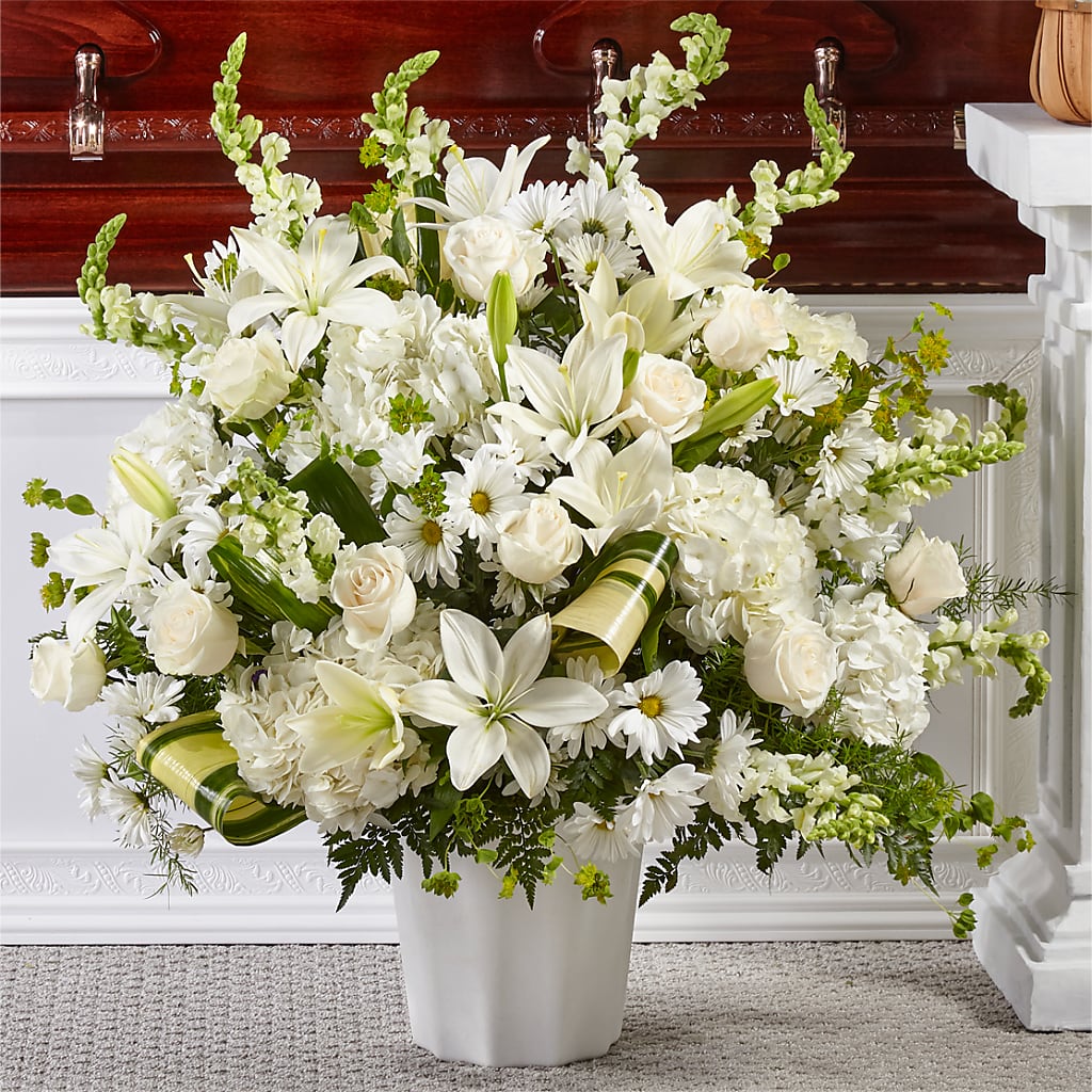 Thoughts of Tranquility Floor Basket –  Awesome Blossom Flowers And Gifts, Citrus Heights CA