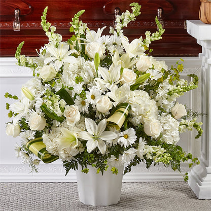 Thoughts of Tranquility Floor Basket –  Awesome Blossom Flowers And Gifts, Citrus Heights CA
