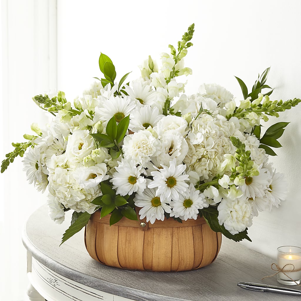 Pure Ivory Basket –  Awesome Blossom Flowers And Gifts, Citrus Heights CA