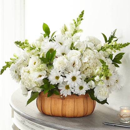 Pure Ivory Basket –  Awesome Blossom Flowers And Gifts, Citrus Heights CA