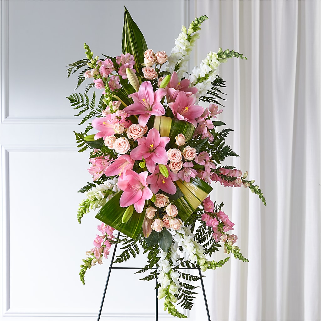 Elegant Embrace Standing Spray –  Awesome Blossom Flowers And Gifts, Citrus Heights CA
