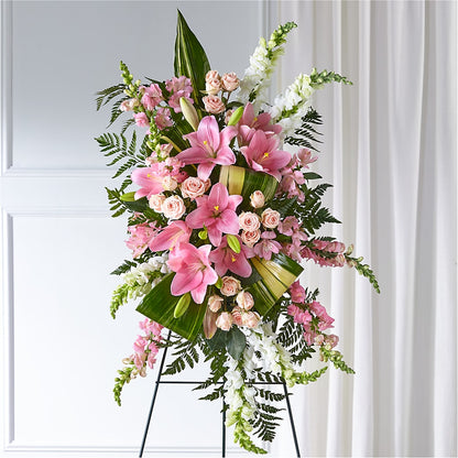 Elegant Embrace Standing Spray –  Awesome Blossom Flowers And Gifts, Citrus Heights CA