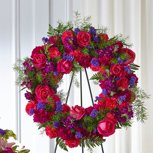 Calming Colors Wreath –  Awesome Blossom Flowers And Gifts, Citrus Heights CA