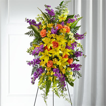 Thoughtful Prayers Standing Spray –  Awesome Blossom Flowers And Gifts, Citrus Heights CA