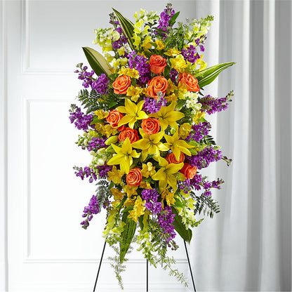 Thoughtful Prayers Standing Spray –  Awesome Blossom Flowers And Gifts, Citrus Heights CA