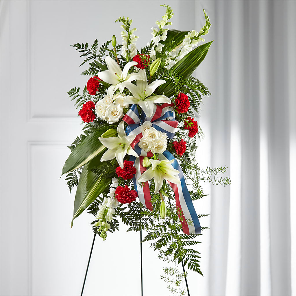 Stars of Life Standing Spray –  Awesome Blossom Flowers And Gifts, Citrus Heights CA