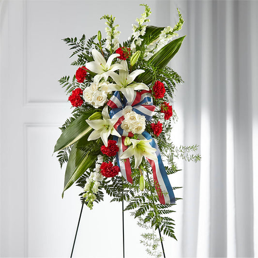 Stars of Life Standing Spray –  Awesome Blossom Flowers And Gifts, Citrus Heights CA