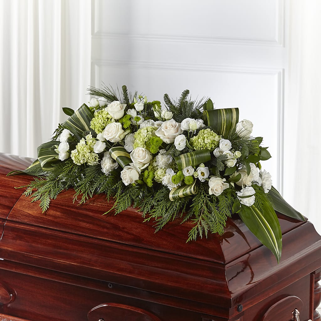 Hopeful Gesture Casket Spray –  Awesome Blossom Flowers And Gifts, Citrus Heights CA