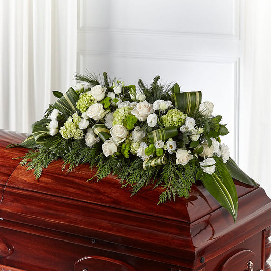 Hopeful Gesture Casket Spray –  Awesome Blossom Flowers And Gifts, Citrus Heights CA