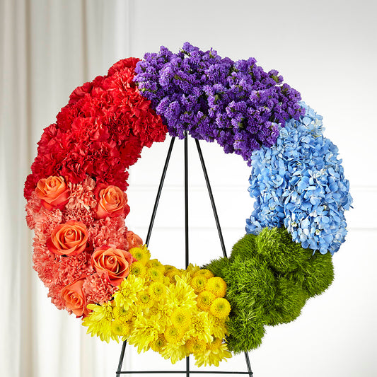 Circle of Love Wreath –  Awesome Blossom Flowers And Gifts, Citrus Heights CA