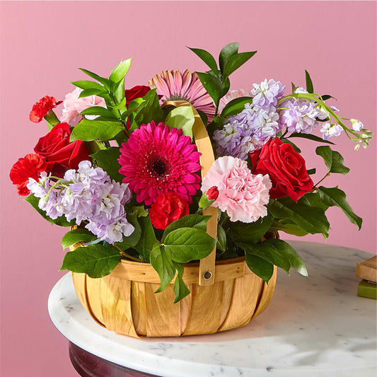 Pink Picnic Basket –  Awesome Blossom Flowers And Gifts, Citrus Heights CA