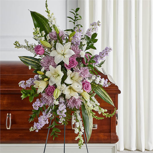 Grateful Hearts Standing Spray –  Awesome Blossom Flowers And Gifts, Citrus Heights CA
