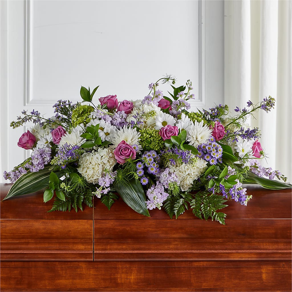 Meadows of Serenity Casket Spray –  Awesome Blossom Flowers And Gifts, Citrus Heights CA
