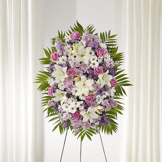 Surrounded by Love Standing Spray –  Awesome Blossom Flowers And Gifts, Citrus Heights CA