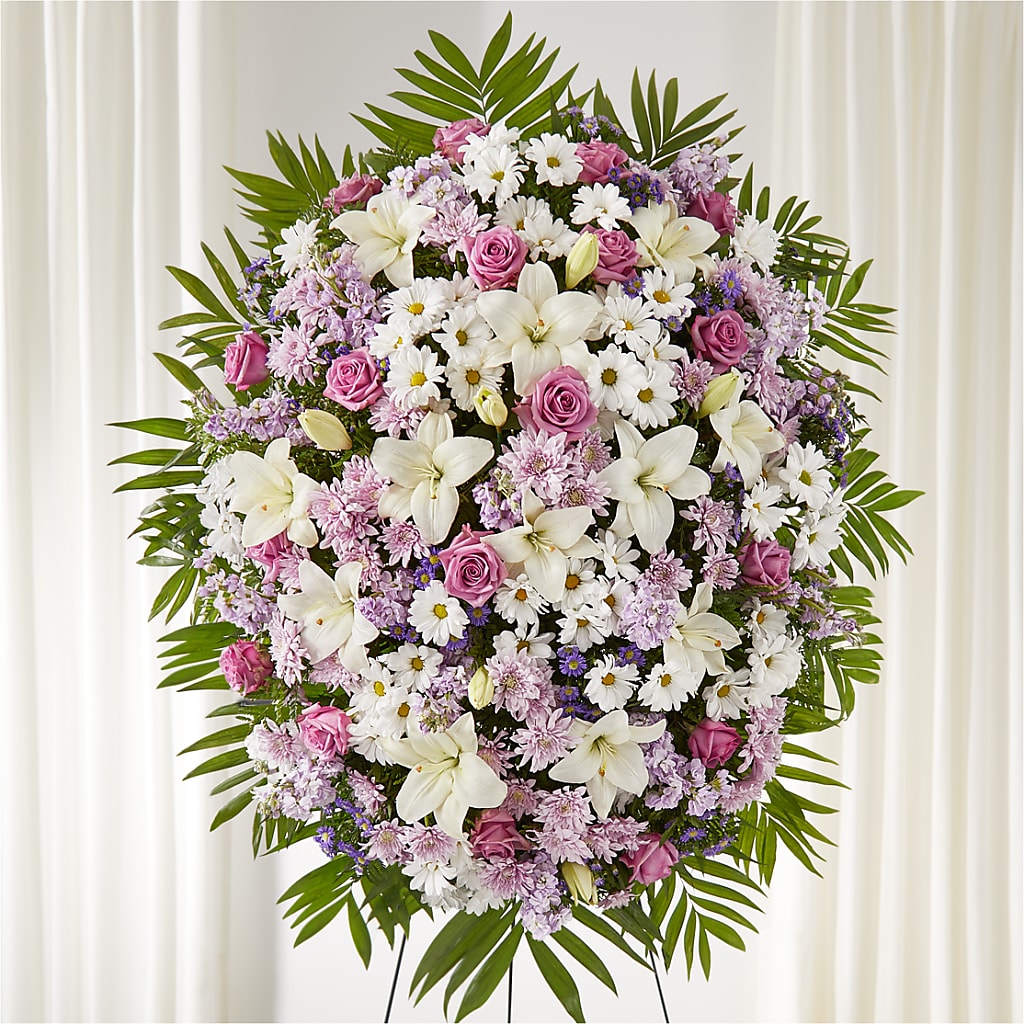 Surrounded by Love Standing Spray –  Awesome Blossom Flowers And Gifts, Citrus Heights CA