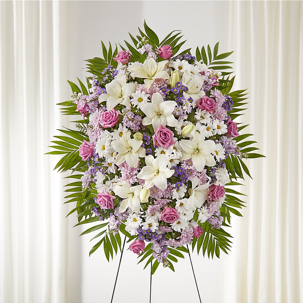Surrounded by Love Standing Spray –  Awesome Blossom Flowers And Gifts, Citrus Heights CA
