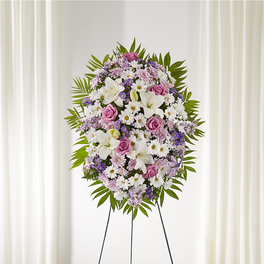 Surrounded by Love Standing Spray –  Awesome Blossom Flowers And Gifts, Citrus Heights CA