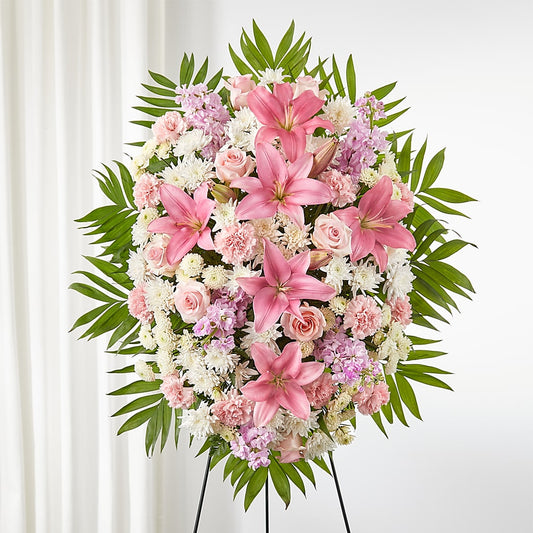 Offering Solace Standing Spray –  Awesome Blossom Flowers And Gifts, Citrus Heights CA