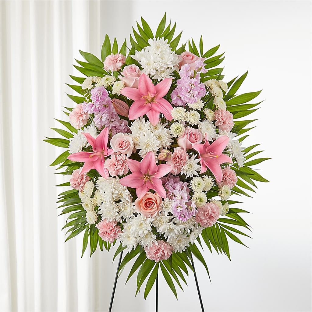 Offering Solace Standing Spray –  Awesome Blossom Flowers And Gifts, Citrus Heights CA