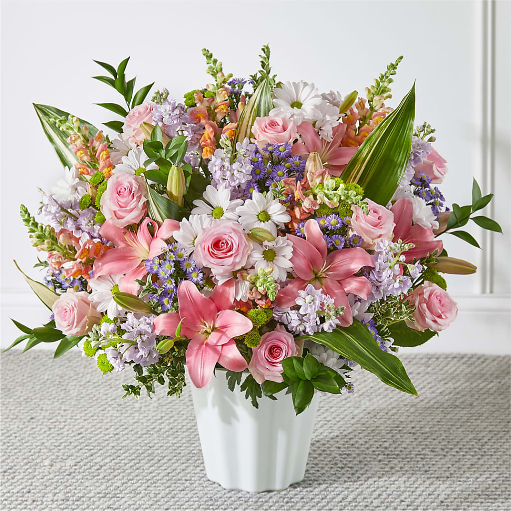 Abundant Compassion Floor Basket –  Awesome Blossom Flowers And Gifts, Citrus Heights CA