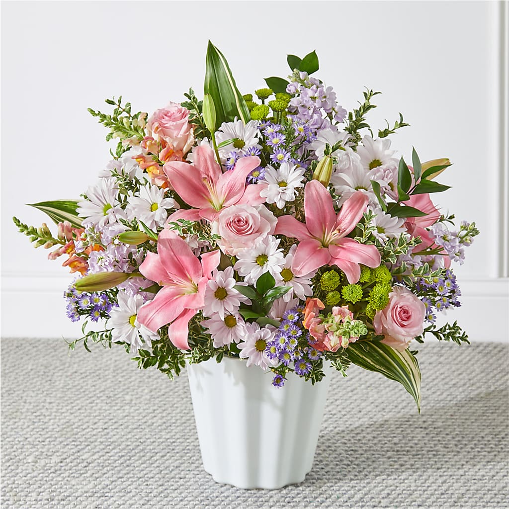 Abundant Compassion Floor Basket –  Awesome Blossom Flowers And Gifts, Citrus Heights CA