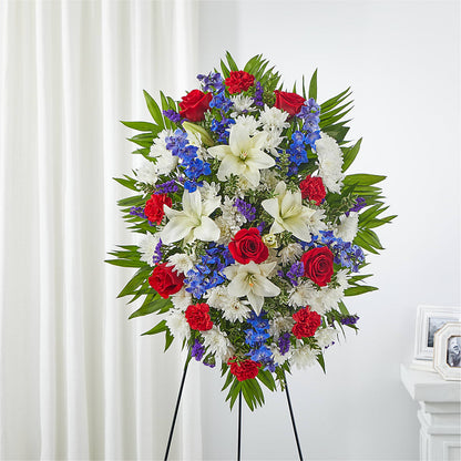 Cherished Service Standing Spray –  Awesome Blossom Flowers And Gifts, Citrus Heights CA