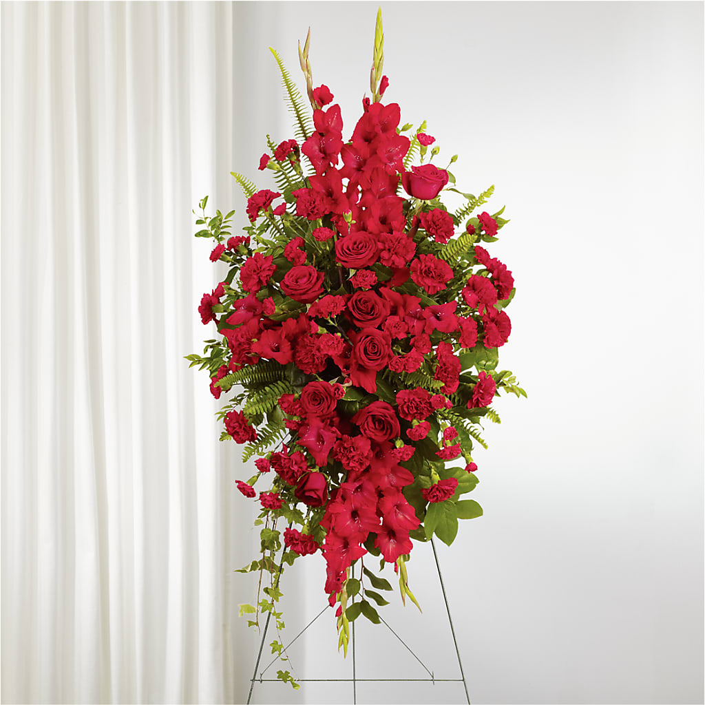 From the Heart Standing Spray –  Awesome Blossom Flowers And Gifts, Citrus Heights CA