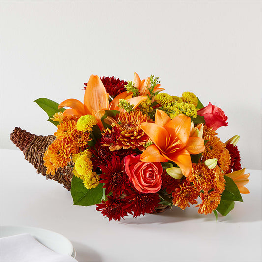Bouquet of Blessings Cornucopia –  Awesome Blossom Flowers And Gifts, Citrus Heights CA