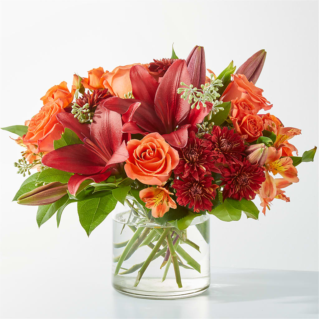 Crimson Leaves Bouquet –  Awesome Blossom Flowers And Gifts, Citrus Heights CA