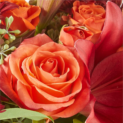 Crimson Leaves Bouquet –  Awesome Blossom Flowers And Gifts, Citrus Heights CA