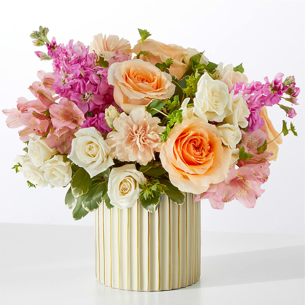 Paradise Bouquet with Ivory Vase –  Awesome Blossom Flowers And Gifts, Citrus Heights CA