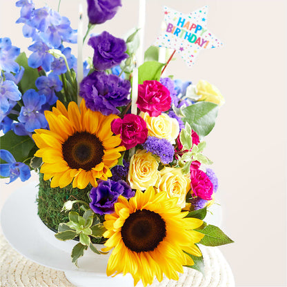 Star of the Day Floral Cake –  Awesome Blossom Flowers And Gifts, Citrus Heights CA