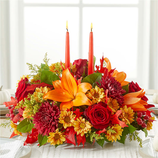 Autumn's Embrace Centerpiece –  Awesome Blossom Flowers And Gifts, Citrus Heights CA
