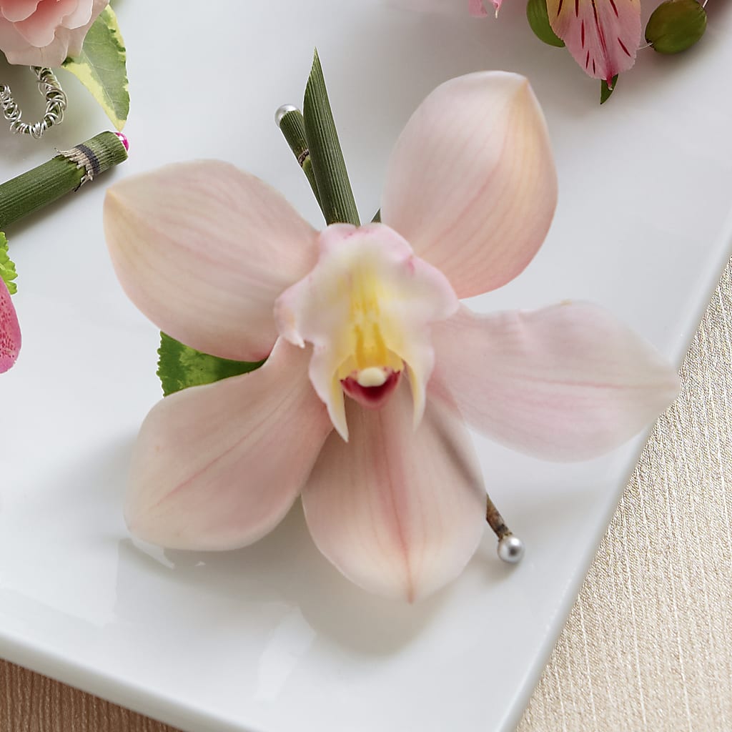 Pink Cymbidium Boutonniere –  Awesome Blossom Flowers And Gifts, Citrus Heights CA