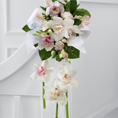 Perfect Entrance Pew Arrangement –  Awesome Blossom Flowers And Gifts, Citrus Heights CA