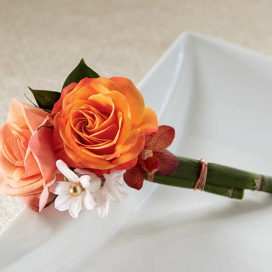 Sunset Dream Boutonniere –  Awesome Blossom Flowers And Gifts, Citrus Heights CA