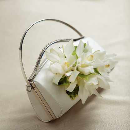 White Purse Decor –  Awesome Blossom Flowers And Gifts, Citrus Heights CA
