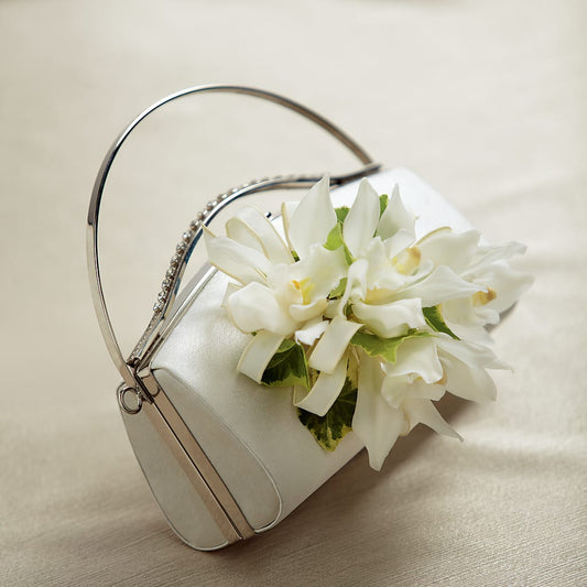 White Purse Decor –  Awesome Blossom Flowers And Gifts, Citrus Heights CA