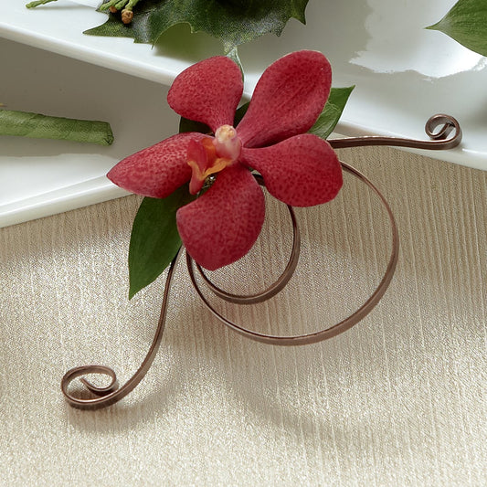 Red Mokara Boutonniere –  Awesome Blossom Flowers And Gifts, Citrus Heights CA